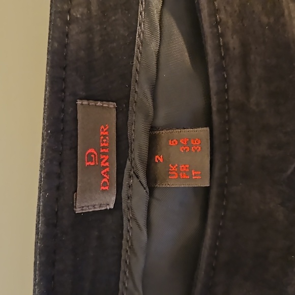 DANIER - SUEDE leather pants - Dark Chocolate Size 2 - Picture 7 of 14